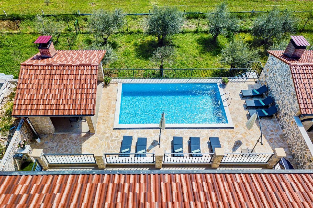 Luxury Stone Villa With Pool - Brisevo Екстериор снимка